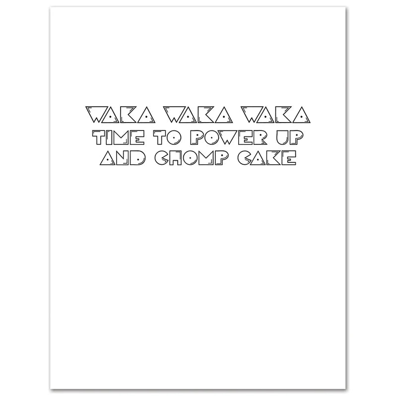 Card Pac-Man Happy Birthday