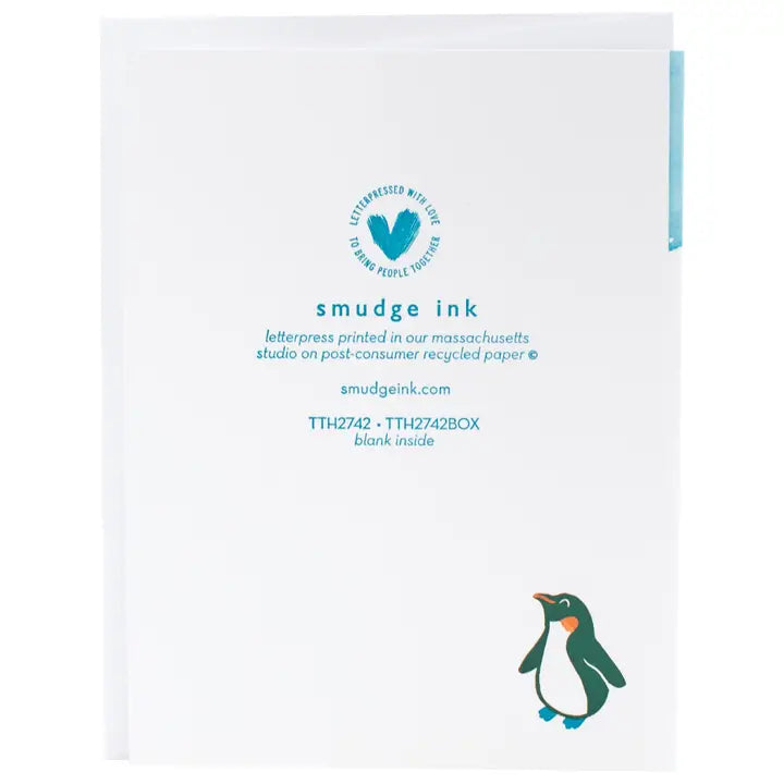 Card Playful Penguins Greetings Holiday