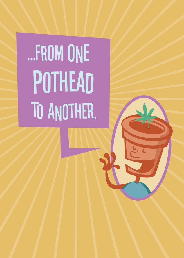 pothead birthday Card Pot Leaf Birthday