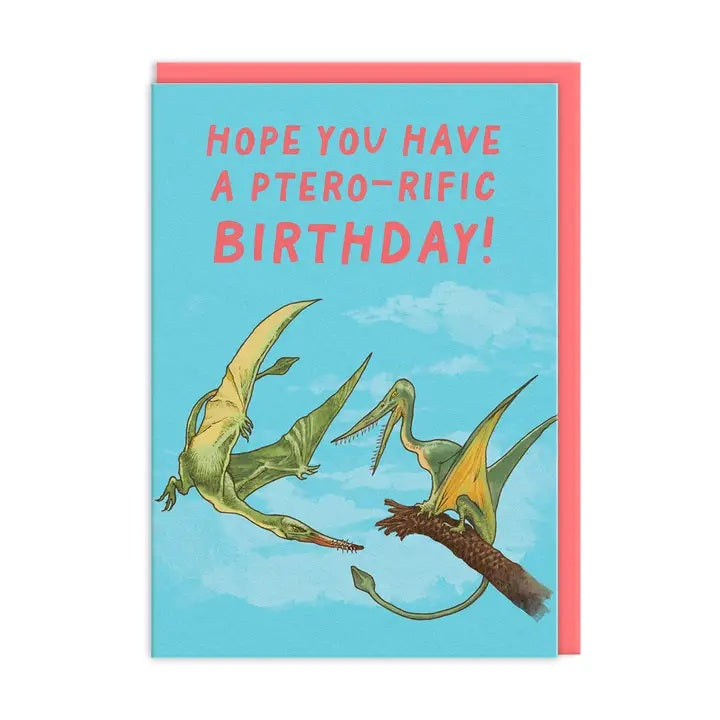 Card Ptereodactyl Birthday