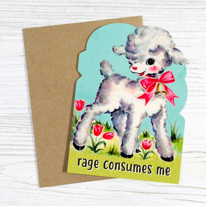 Card Rage Consumes Me Lamb