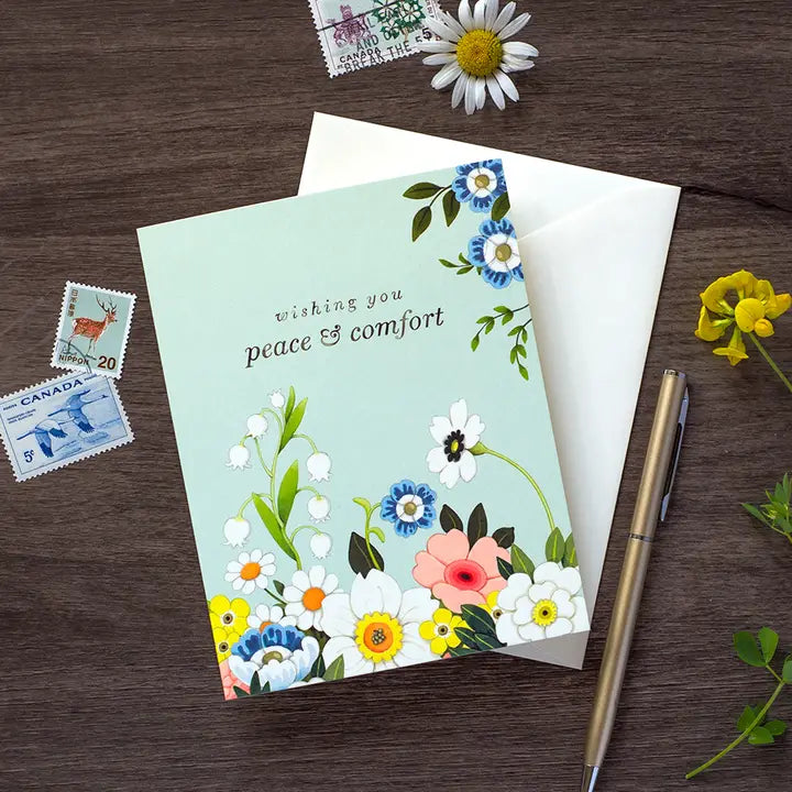 Card Serenity In Bloom Sympathy