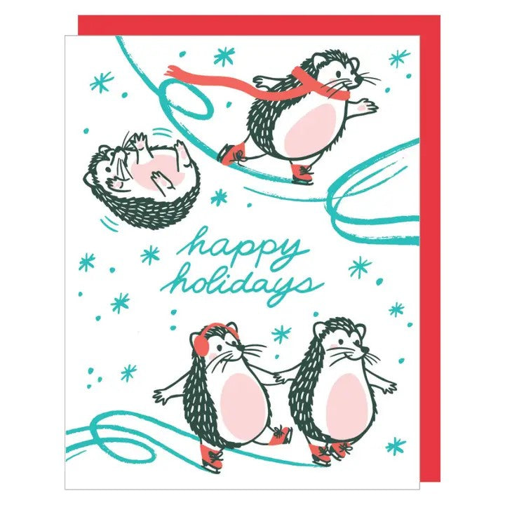 Card Skating Hedgehogs