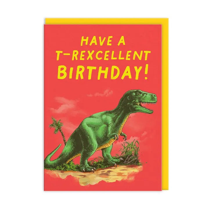 Card T-Rexcellent Birthday