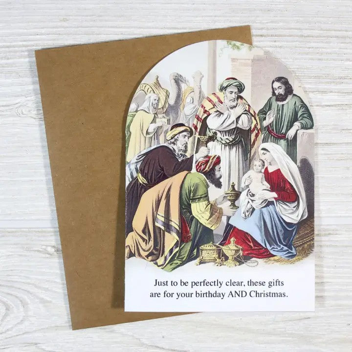 Card These Gifts Are For Your Birthday And Christmas