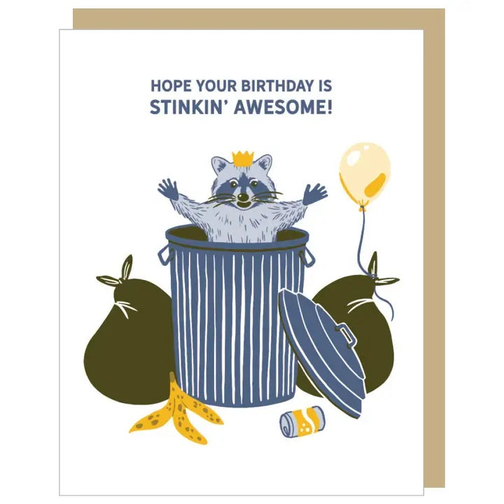 Card Trash Panda Stinkin Awesome Birthday