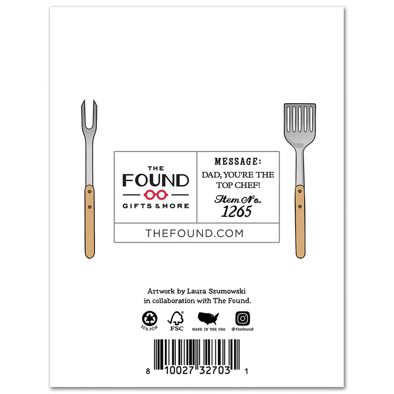 Card Yes Chef Happy Father's Day