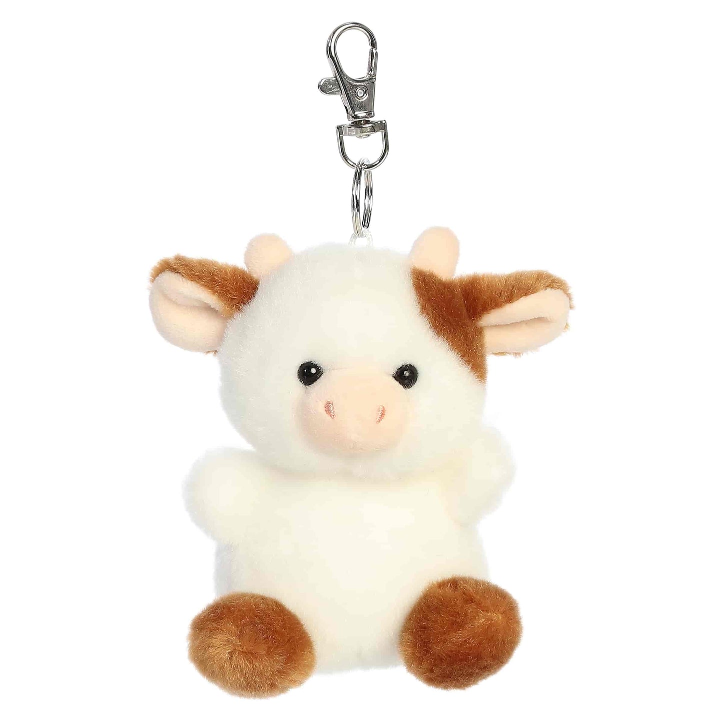 Caroline Brown Cow Clip-On Palm Pals Plush 4"