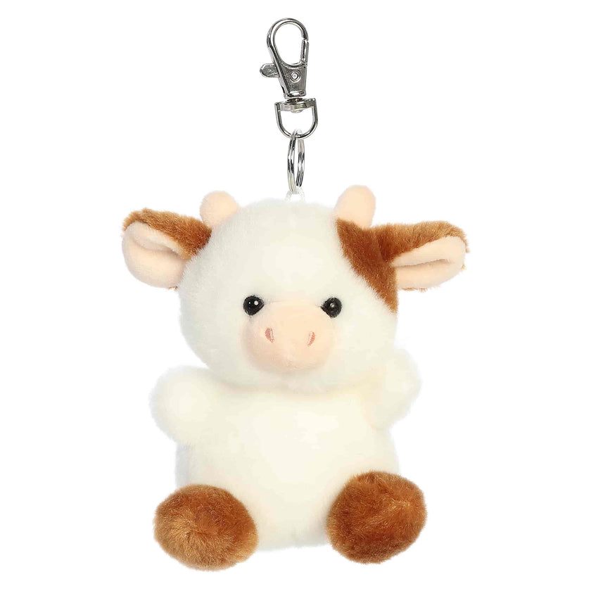 Caroline Brown Cow Clip-On Palm Pals Plush 4"