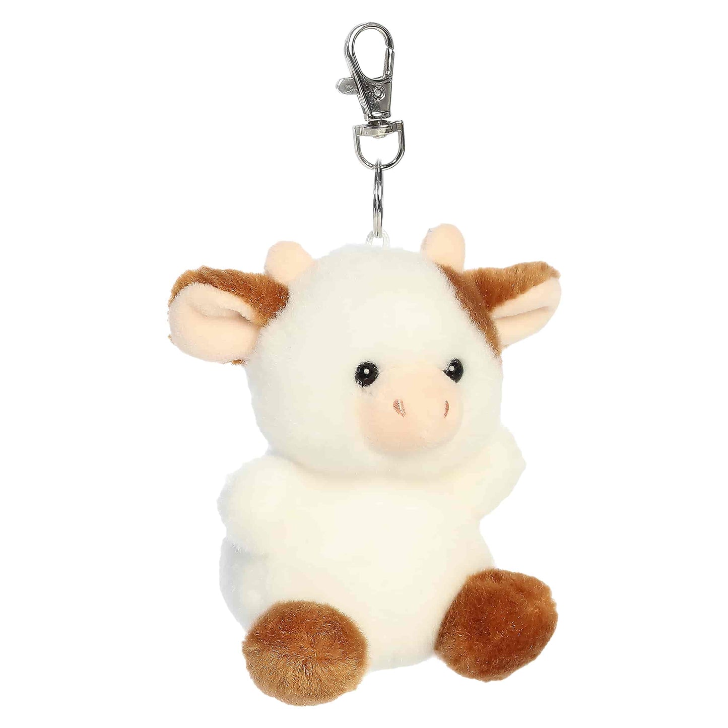 Caroline Brown Cow Clip-On Palm Pals Plush 4"