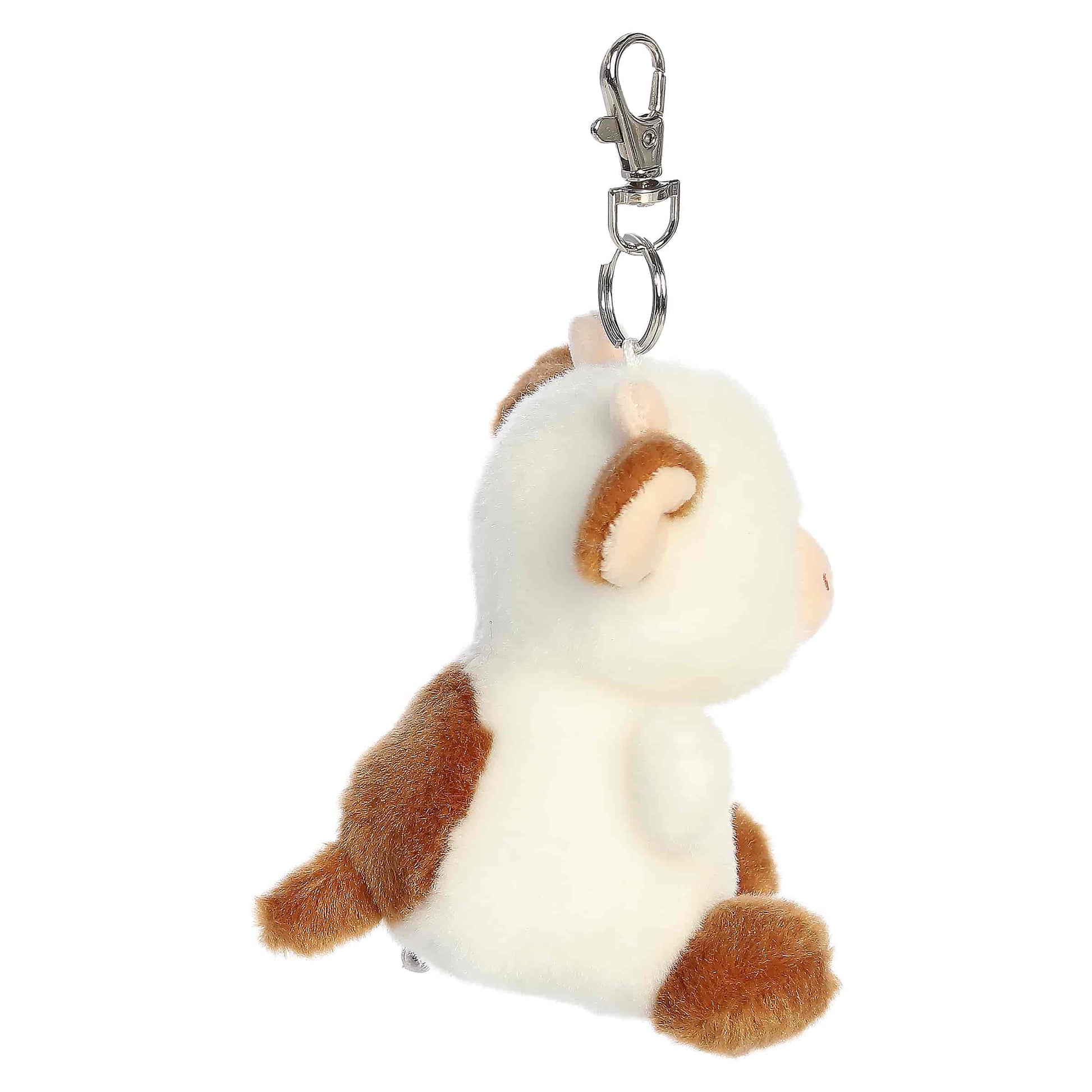 Caroline Brown Cow Clip-On Palm Pals Plush 4"