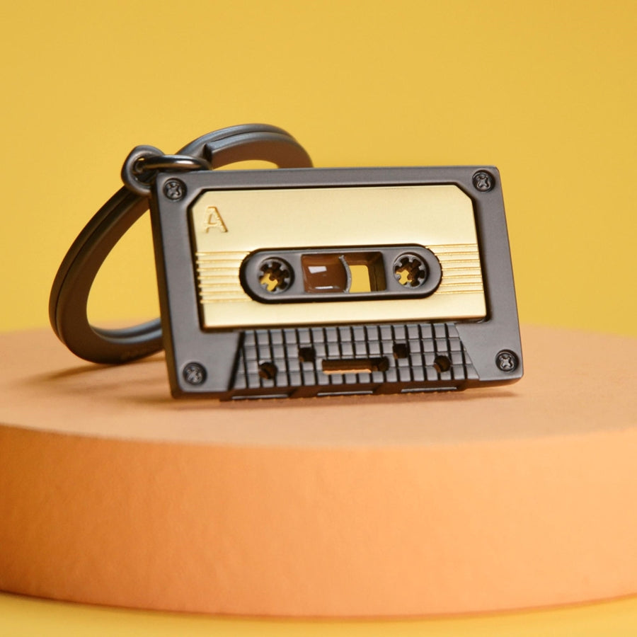 Cassette Metal Keyring