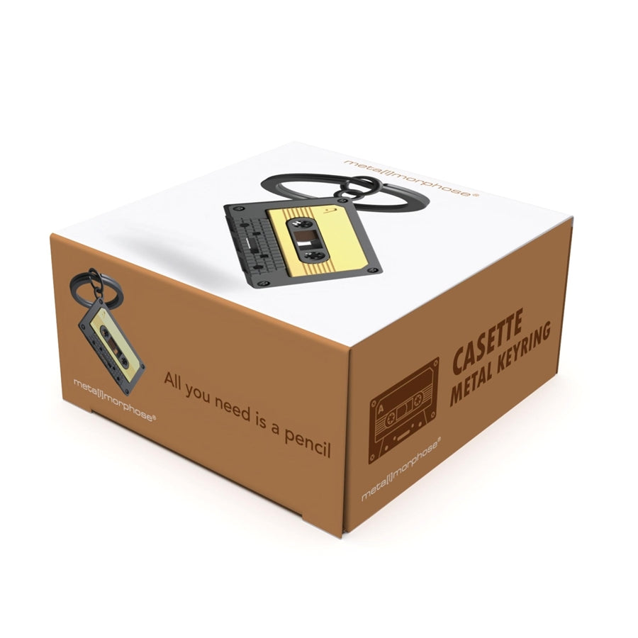 Cassette Metal Keyring