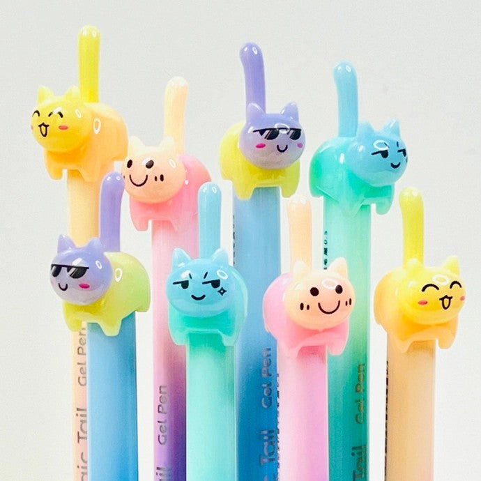 Cat Tail Rainbow Gel Pen