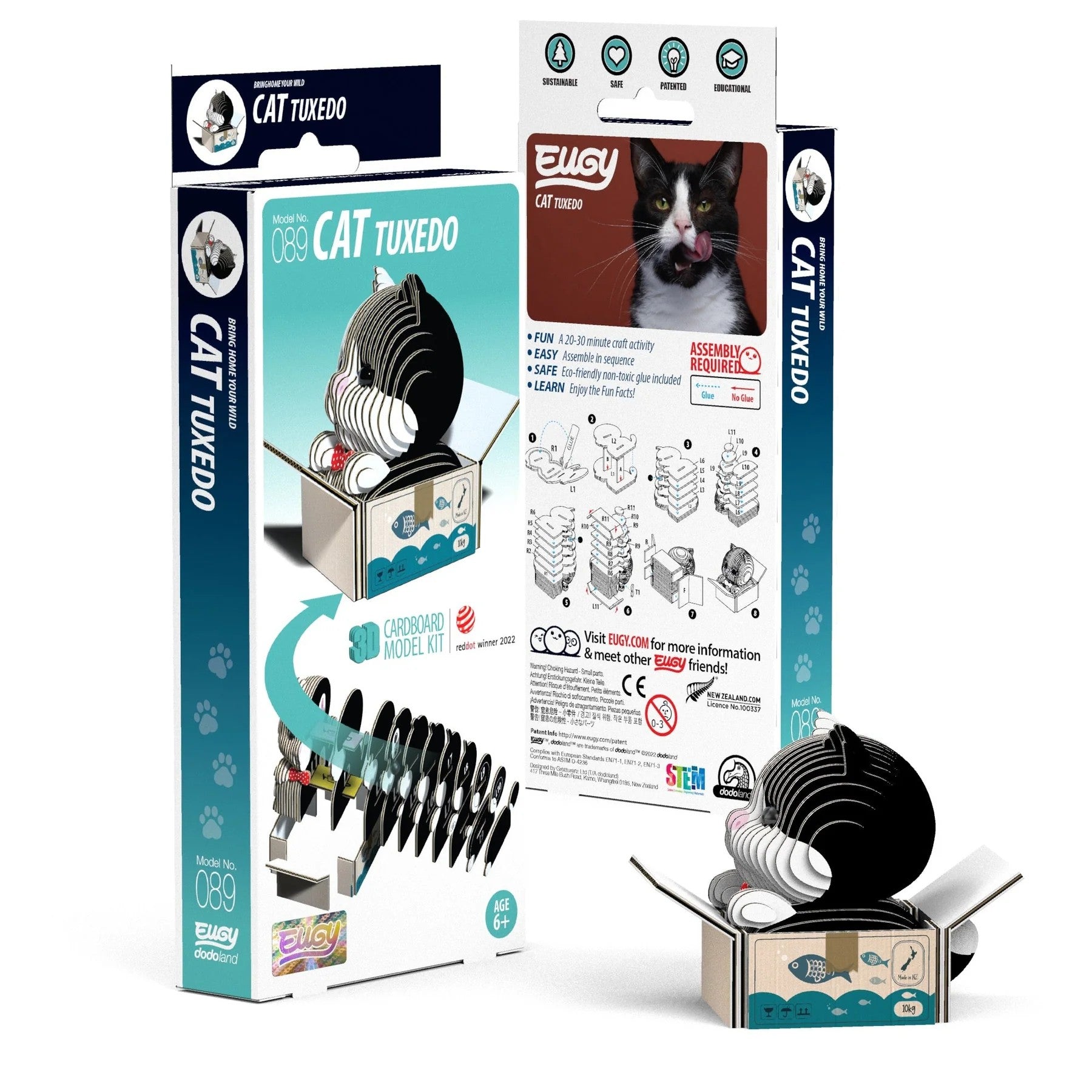 Cat Tuxedo 3D Puzzle