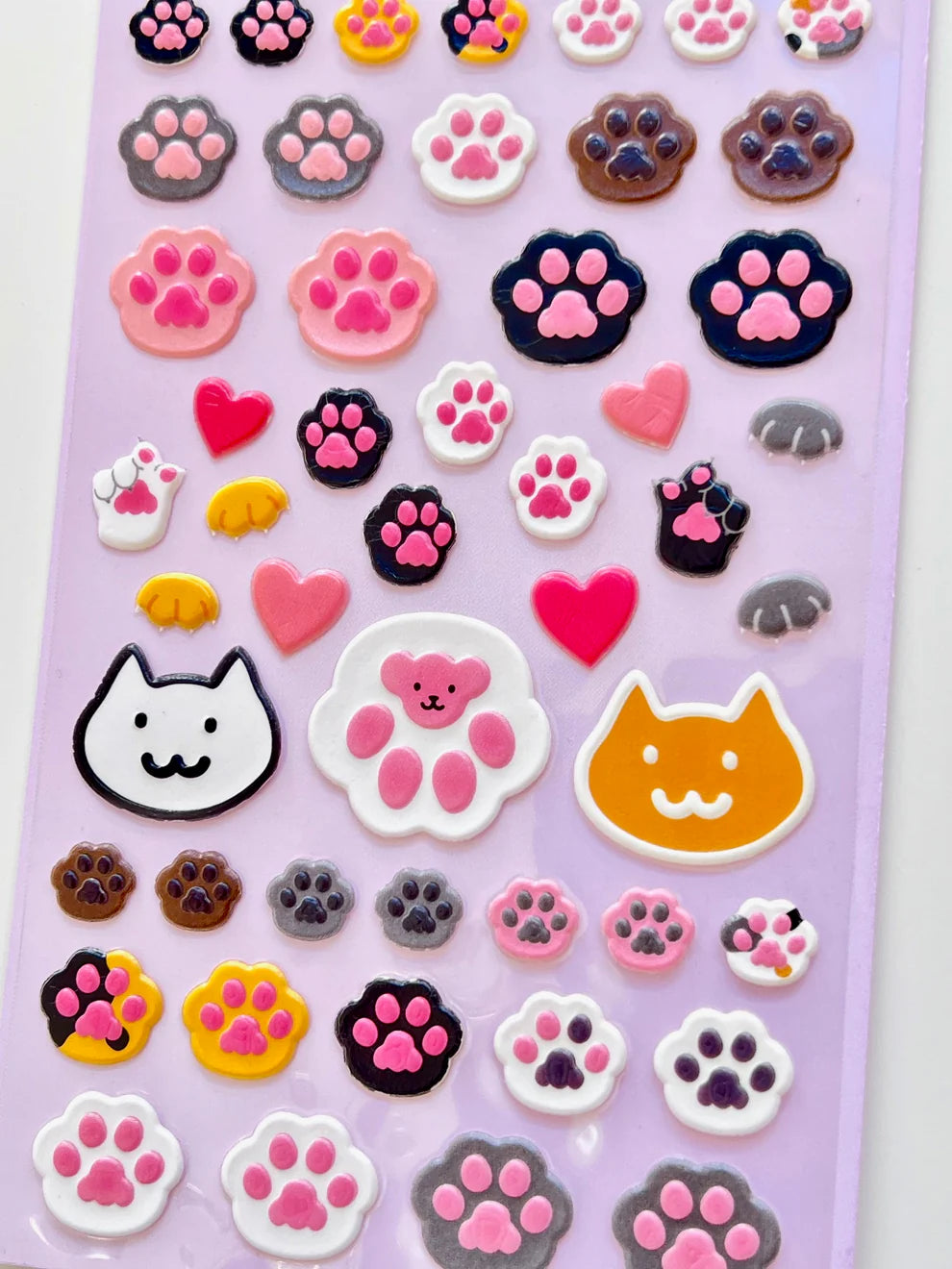 Cat Paws Puffy Stickers Funny Sticker World