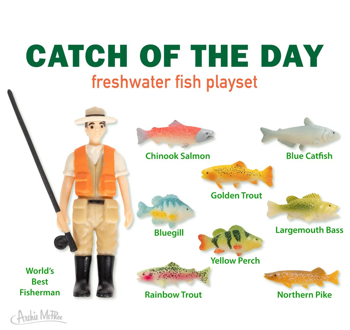 Catch Of The Day Freshwater Fish Playset
