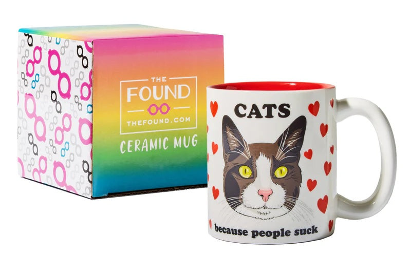 Cats Because People Suck Mug