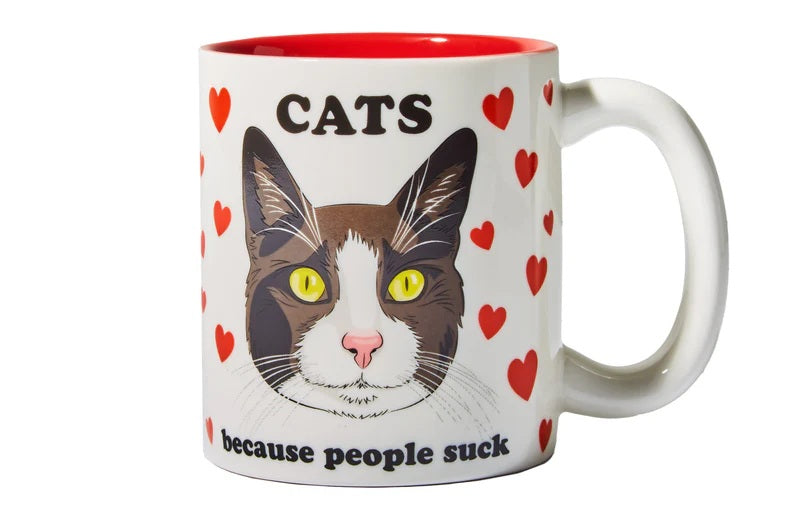 Cats Because People Suck Mug