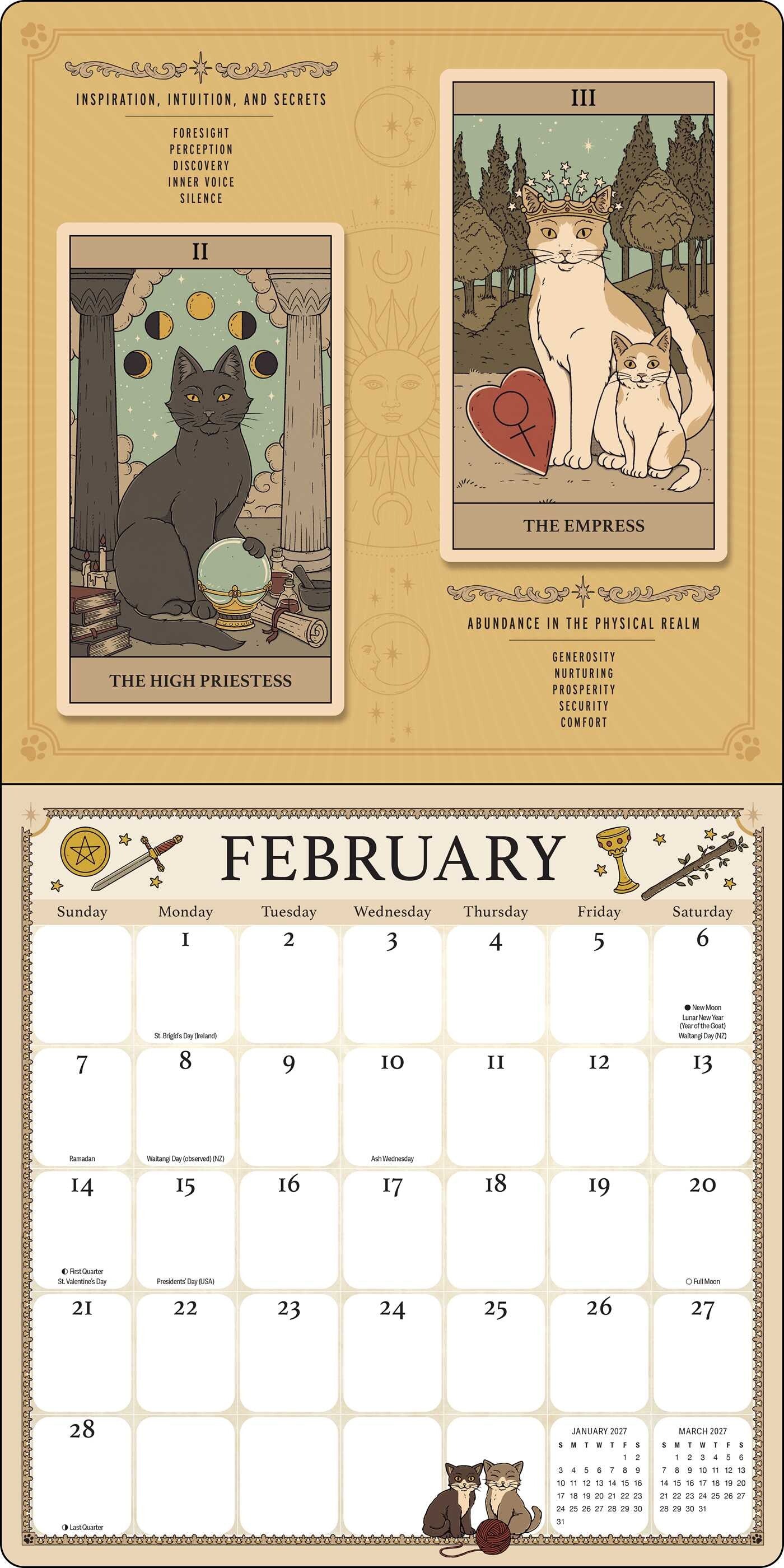 Cats Rule The Earth 2027 Wall Calender