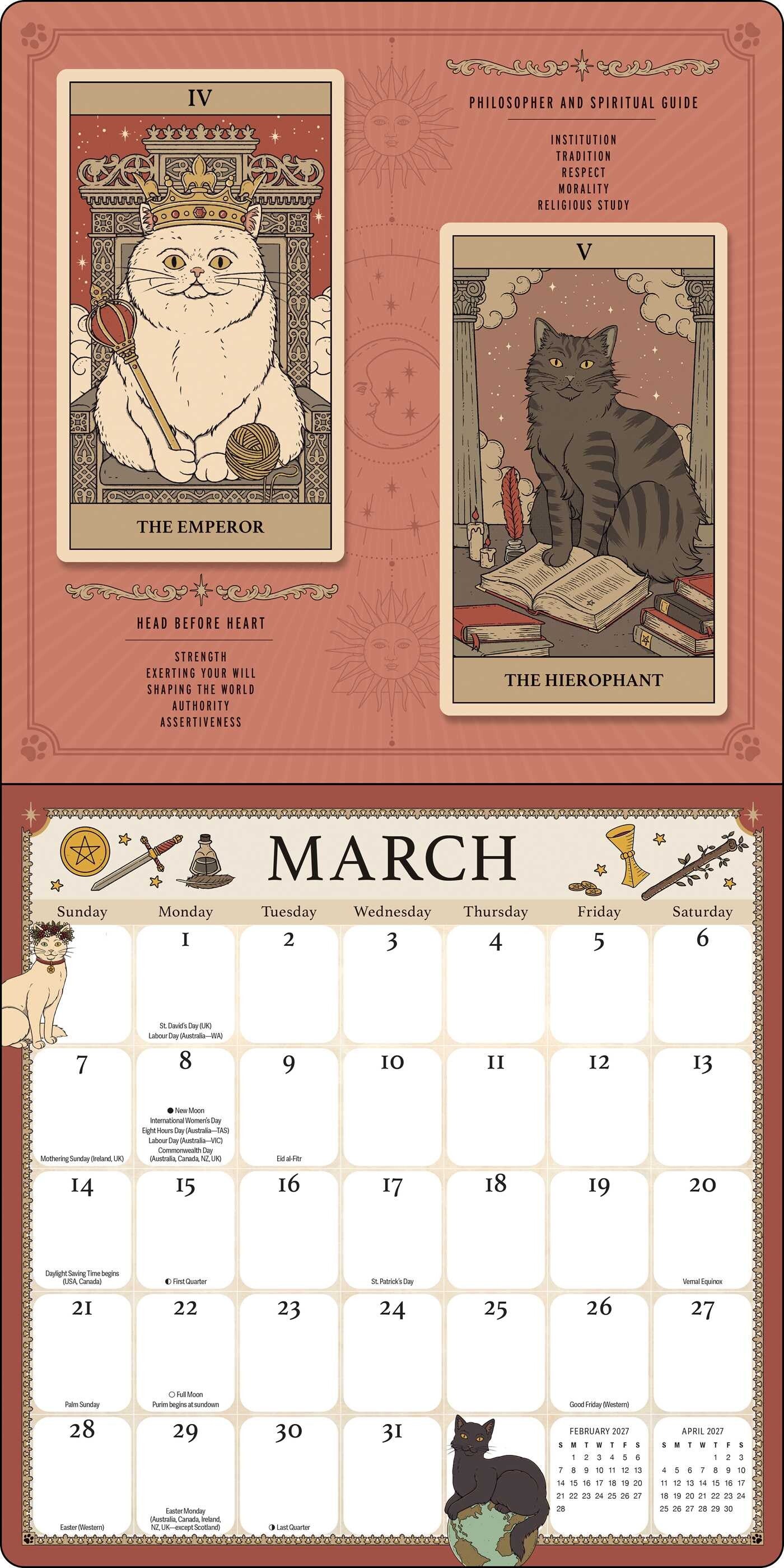 Cats Rule The Earth 2027 Wall Calender
