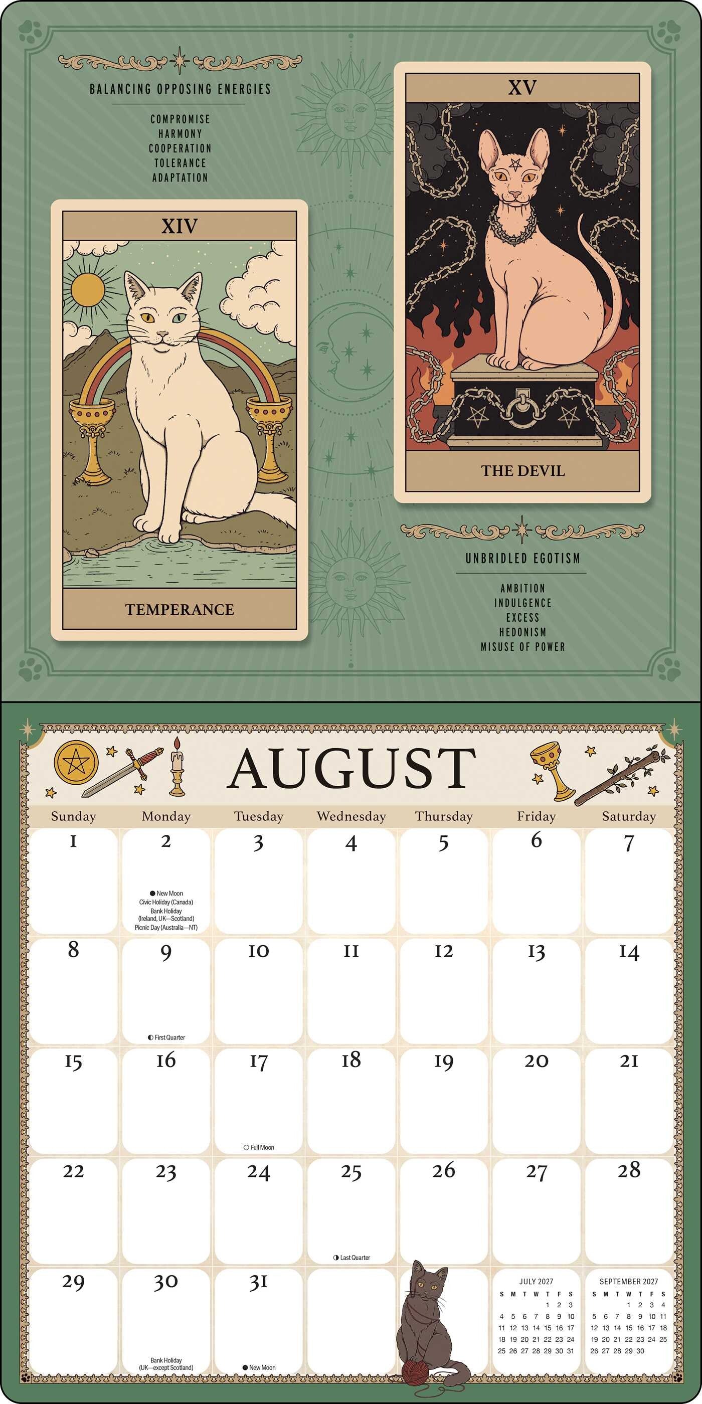 Cats Rule The Earth 2027 Wall Calender