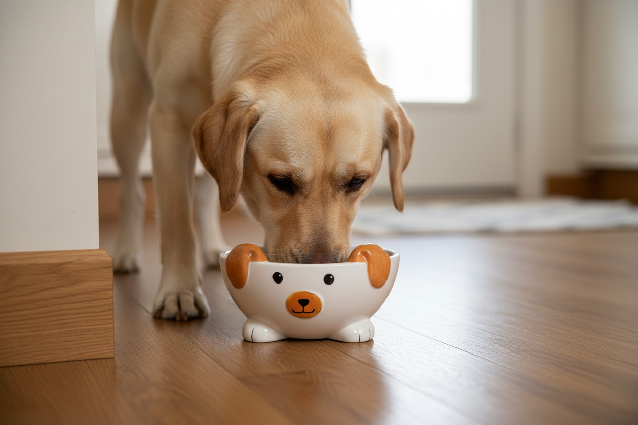 Ceramic Pet Bowl Doggy