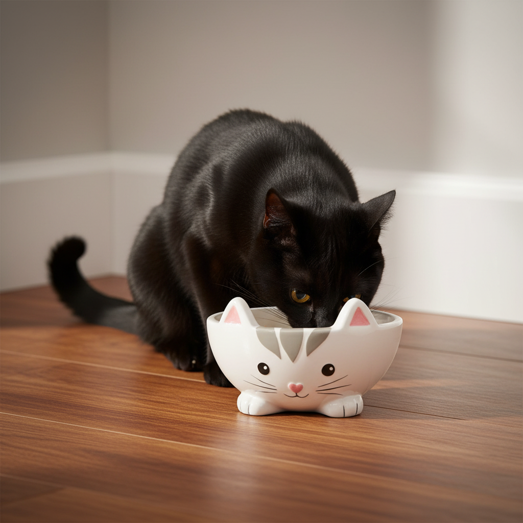Ceramic Pet Bowl Kitty