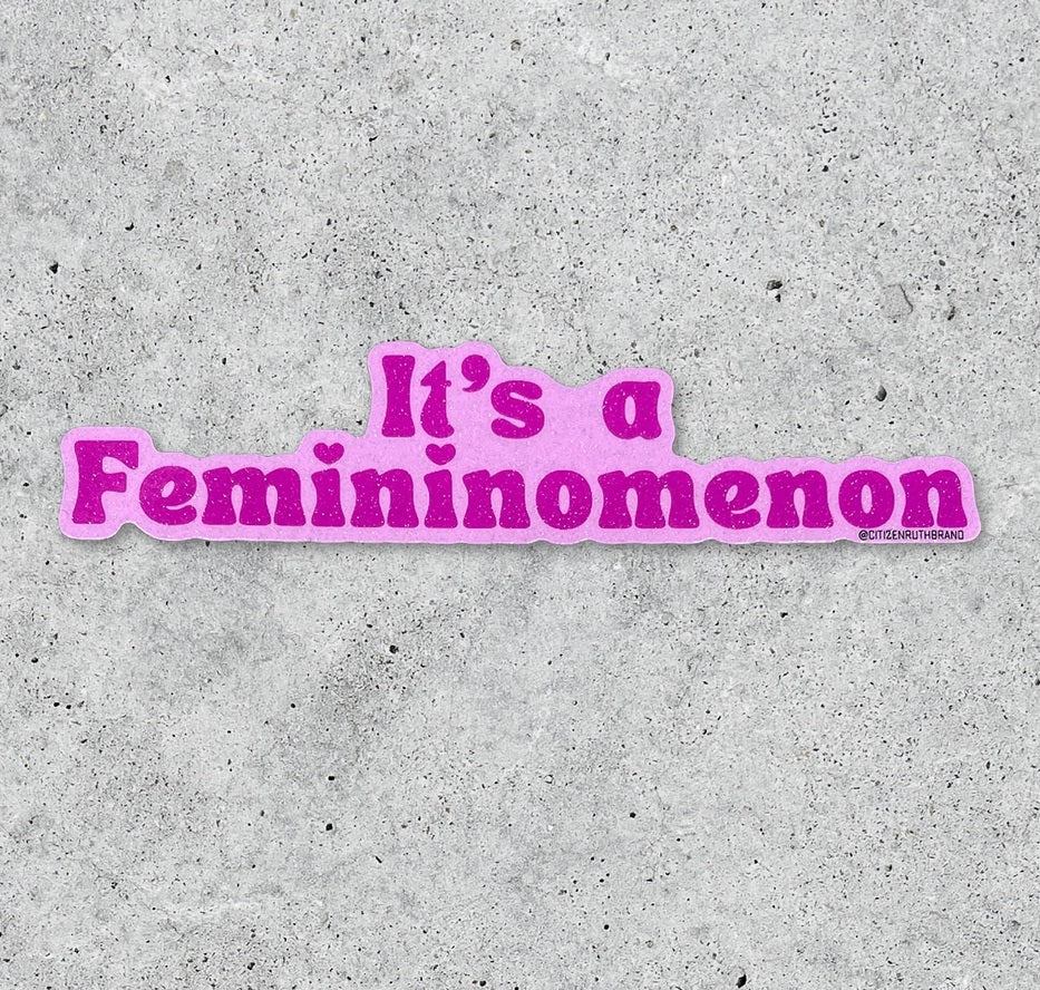 Chappell Roan It's A Femininomenon Glitter Vinyl Sticker