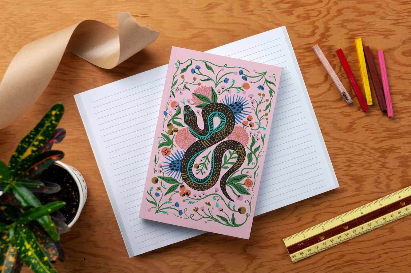 Charmed Snake Notebook