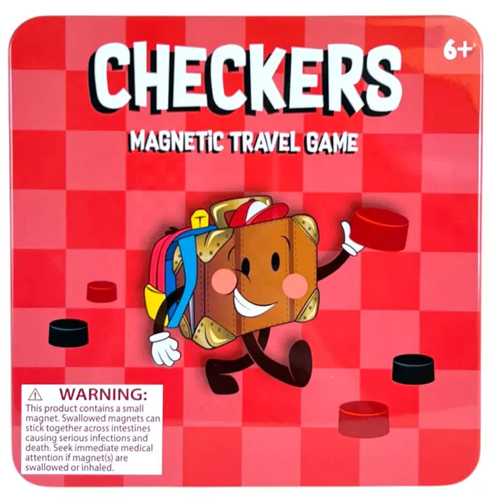 Checkers Magnetic Travel Game