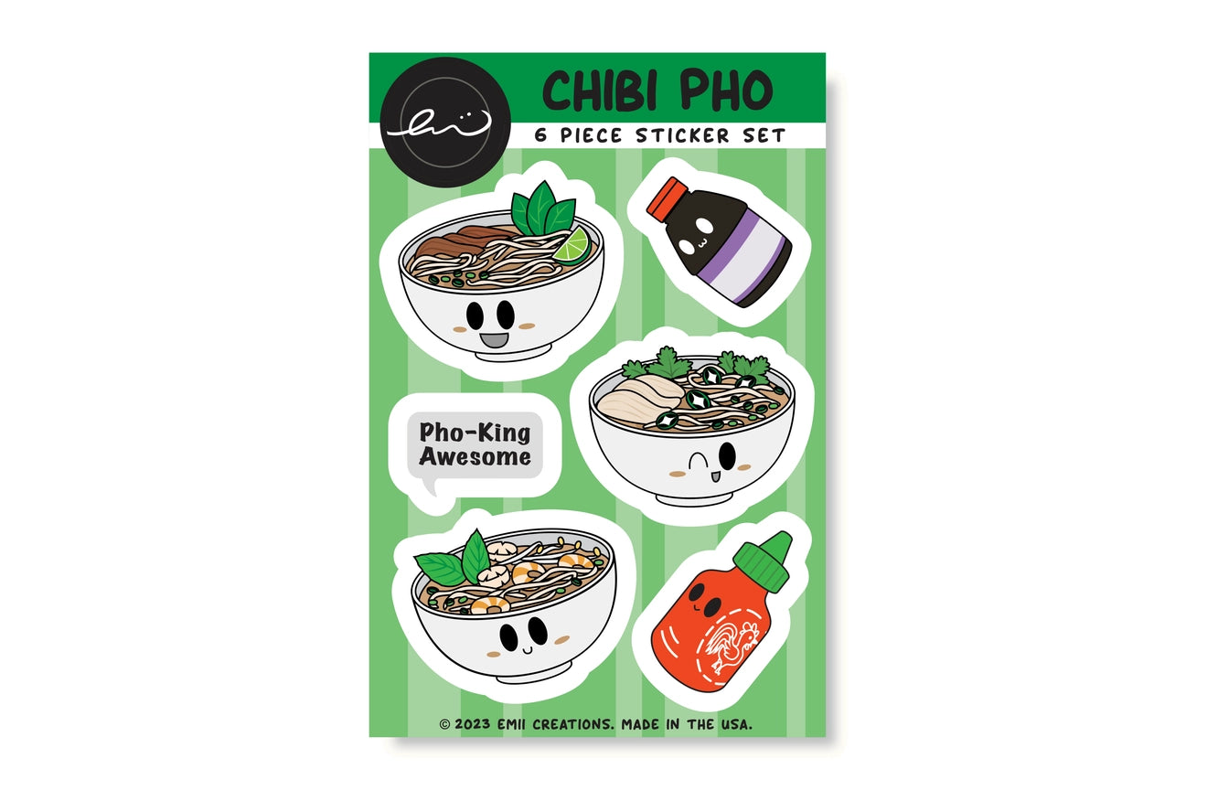 Chibi Pho Sticker Sheet