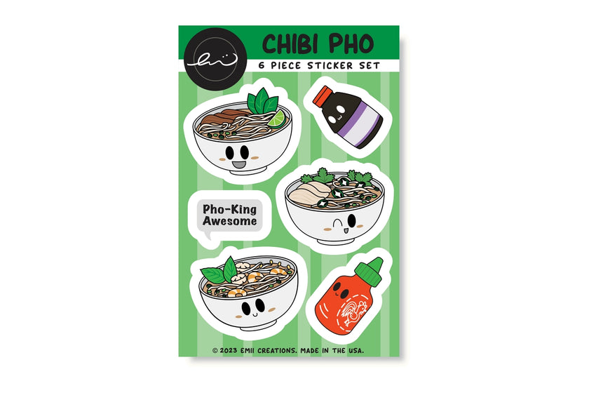 Chibi Pho Sticker Sheet