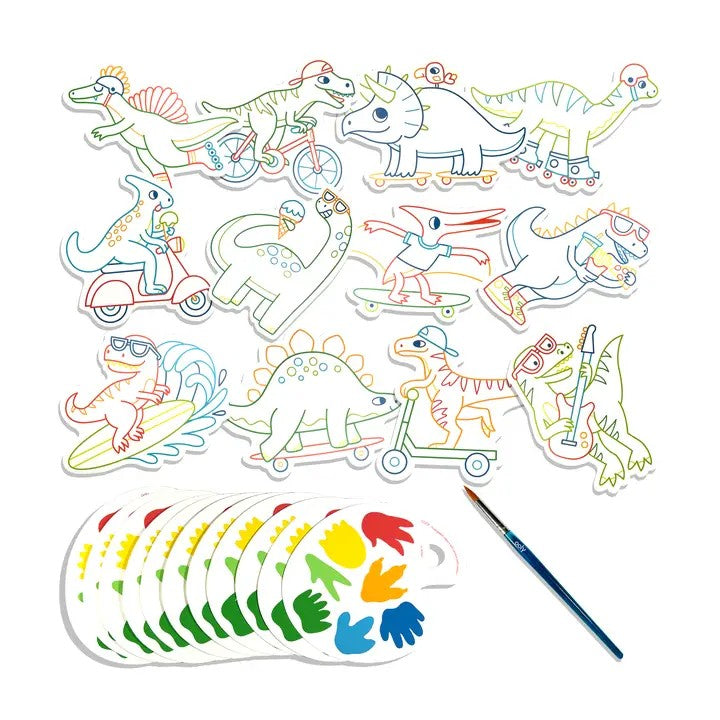 Chills & Thrills Dinos Easy Watercolor Painting Kit