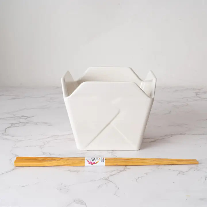 Dragon Serving Bowl With Chopsticks
