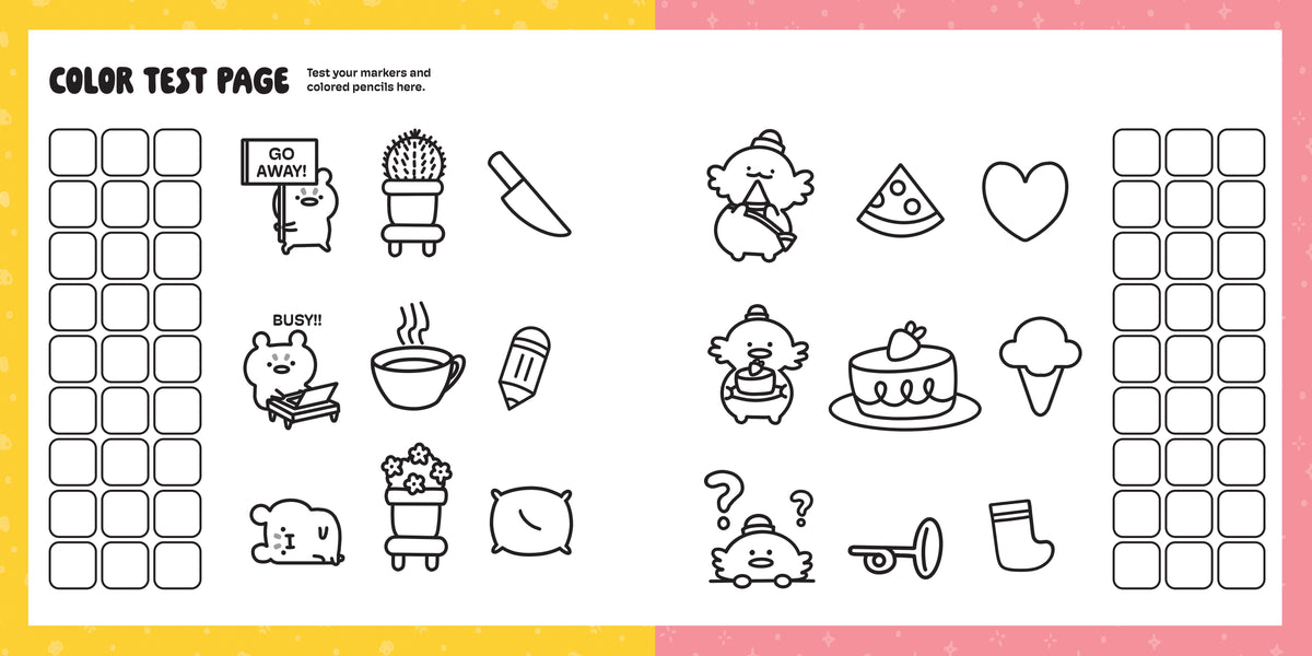 Color Me Unimpressed Min Bear, Snacksolotl, & Friends Coloring & Sticker Book