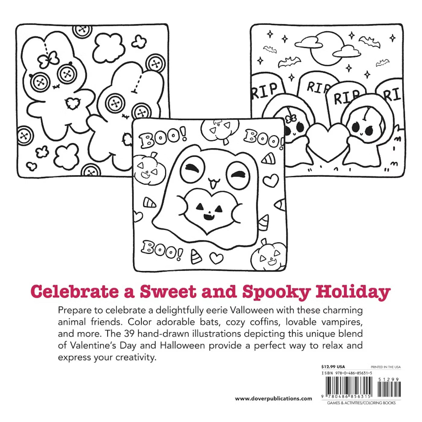 Comfy Buddies: A Creepy Sweet Coloring Book