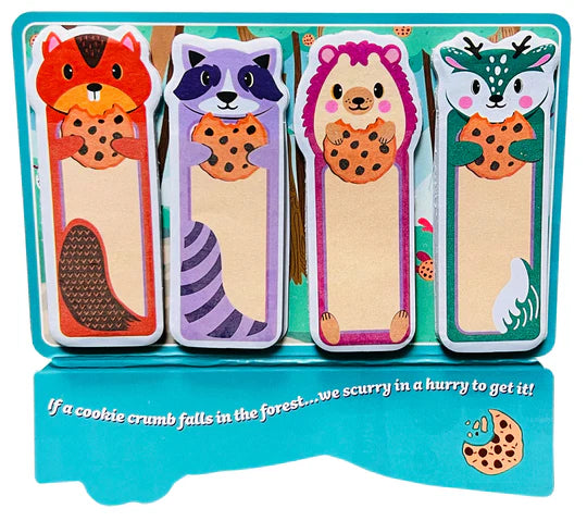 Cookie Crumble Critter Crew Chocolate Scented Memo Tabs