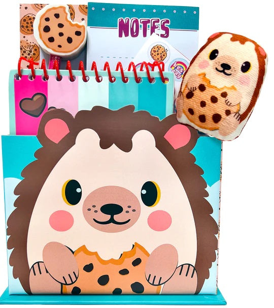 Cookie Crumble Critter Crew Stationery Set Hedgehog
