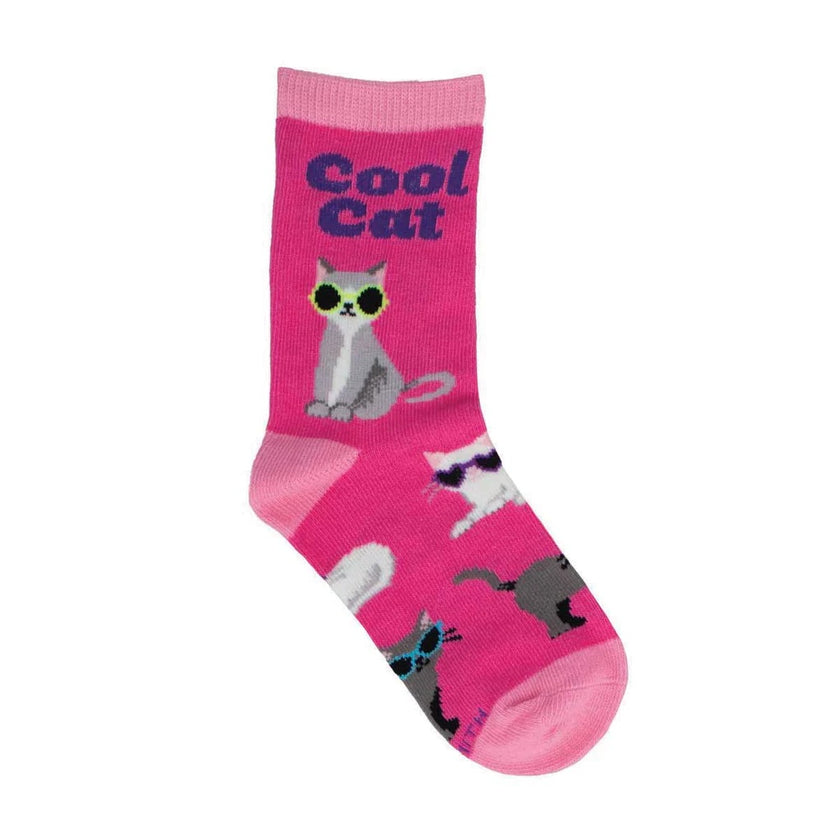 Cool Cat Kid's Socks (4-7 Years)
