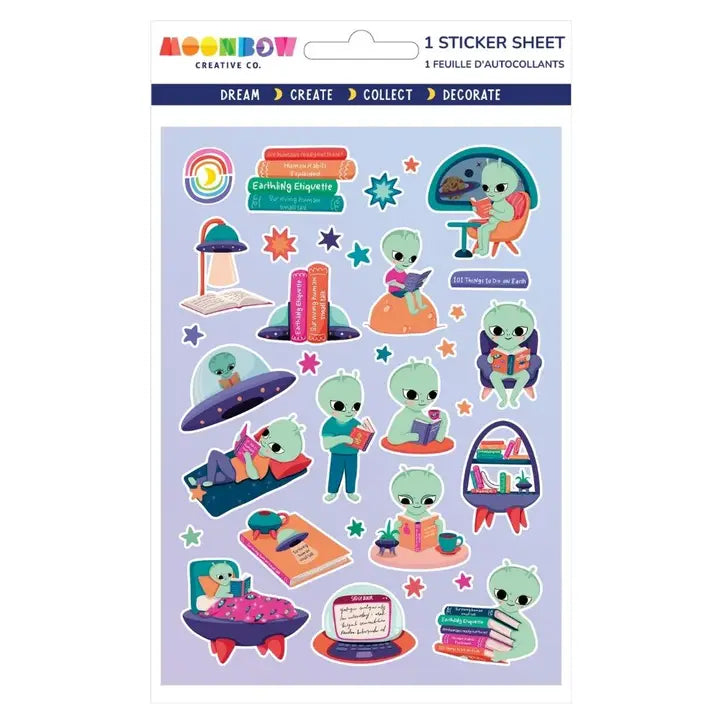 Cosmic Book Club Hologram Sticker Sheet