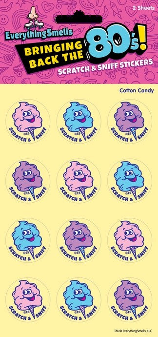 Cotton Candy Scratch N' Sniff Stickers