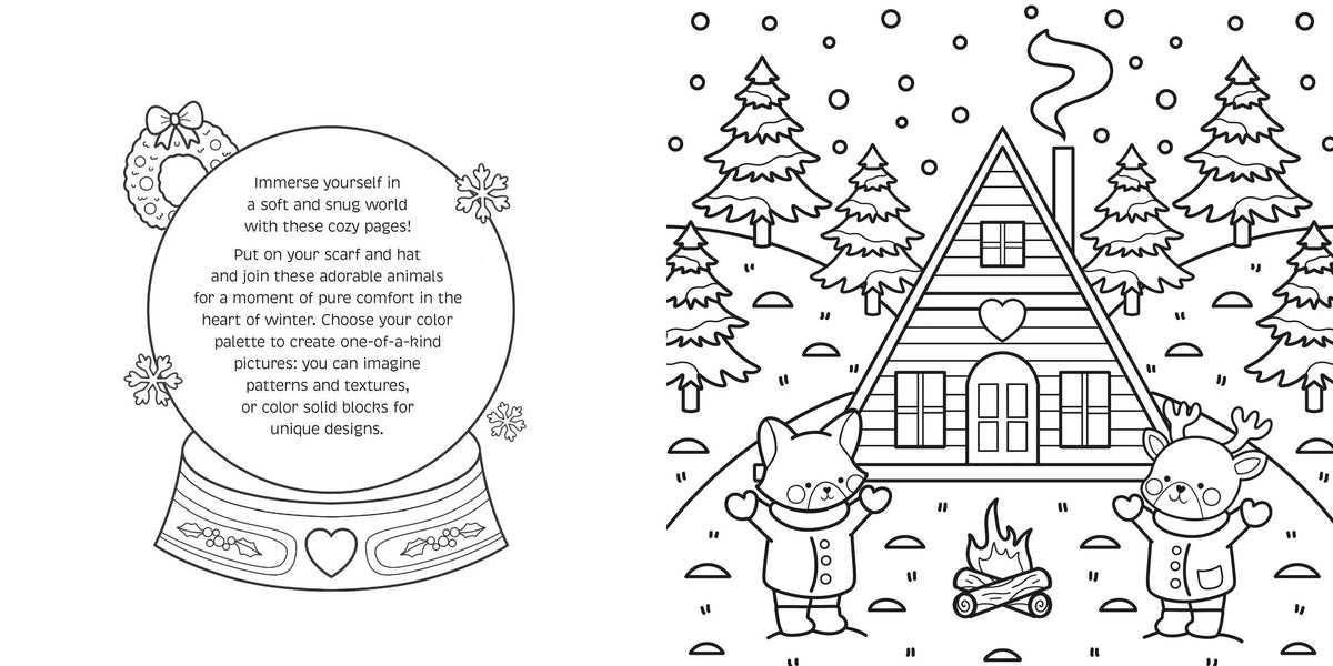 Cozy Winter Coloring Book