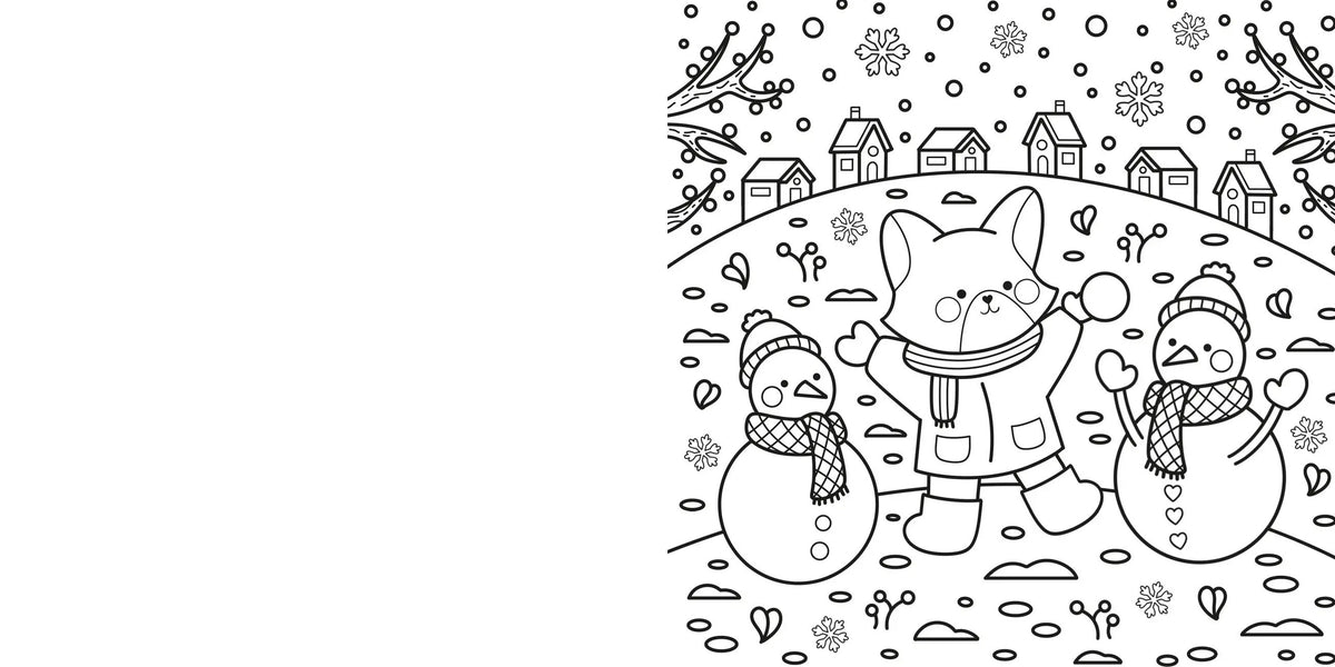 Cozy Winter Coloring Book