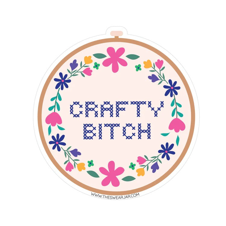 Crafty Bitch Vinyl Sticker
