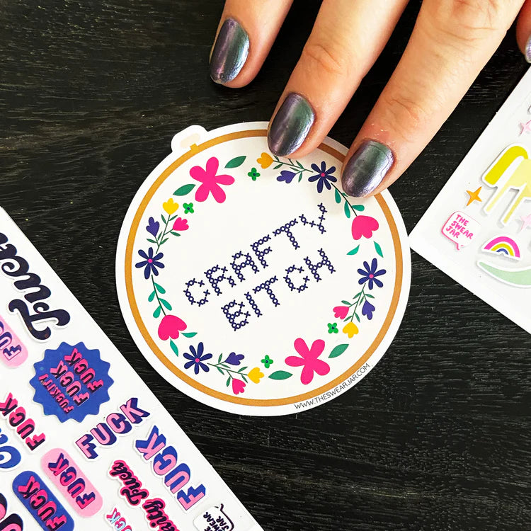Crafty Bitch Vinyl Sticker