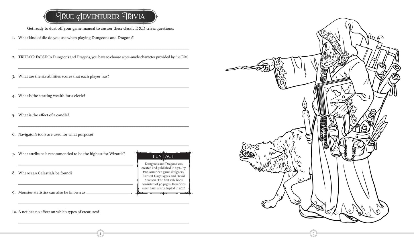 Creative Game Master's Trivia & Activity Book