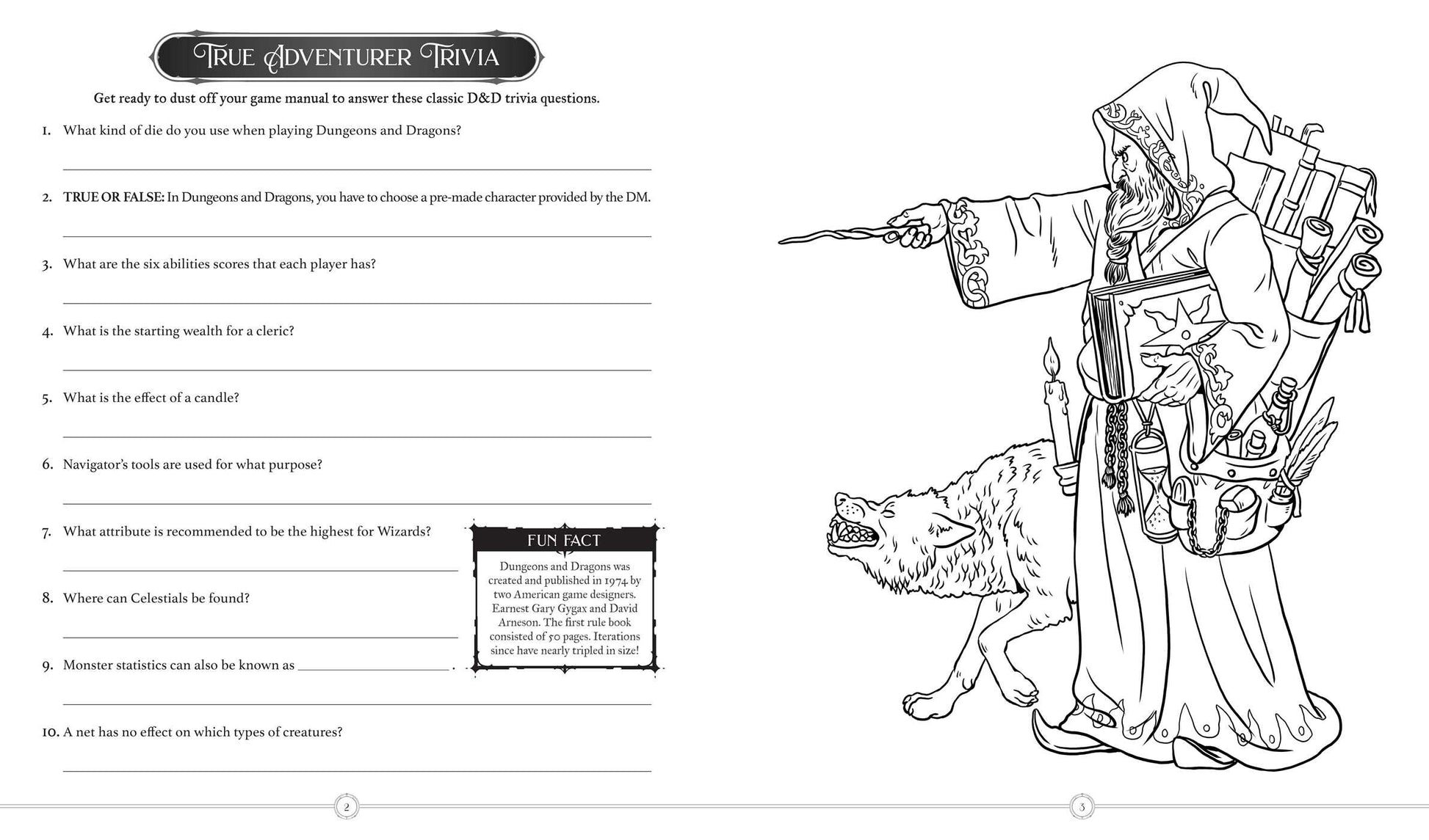 Creative Game Master's Trivia & Activity Book