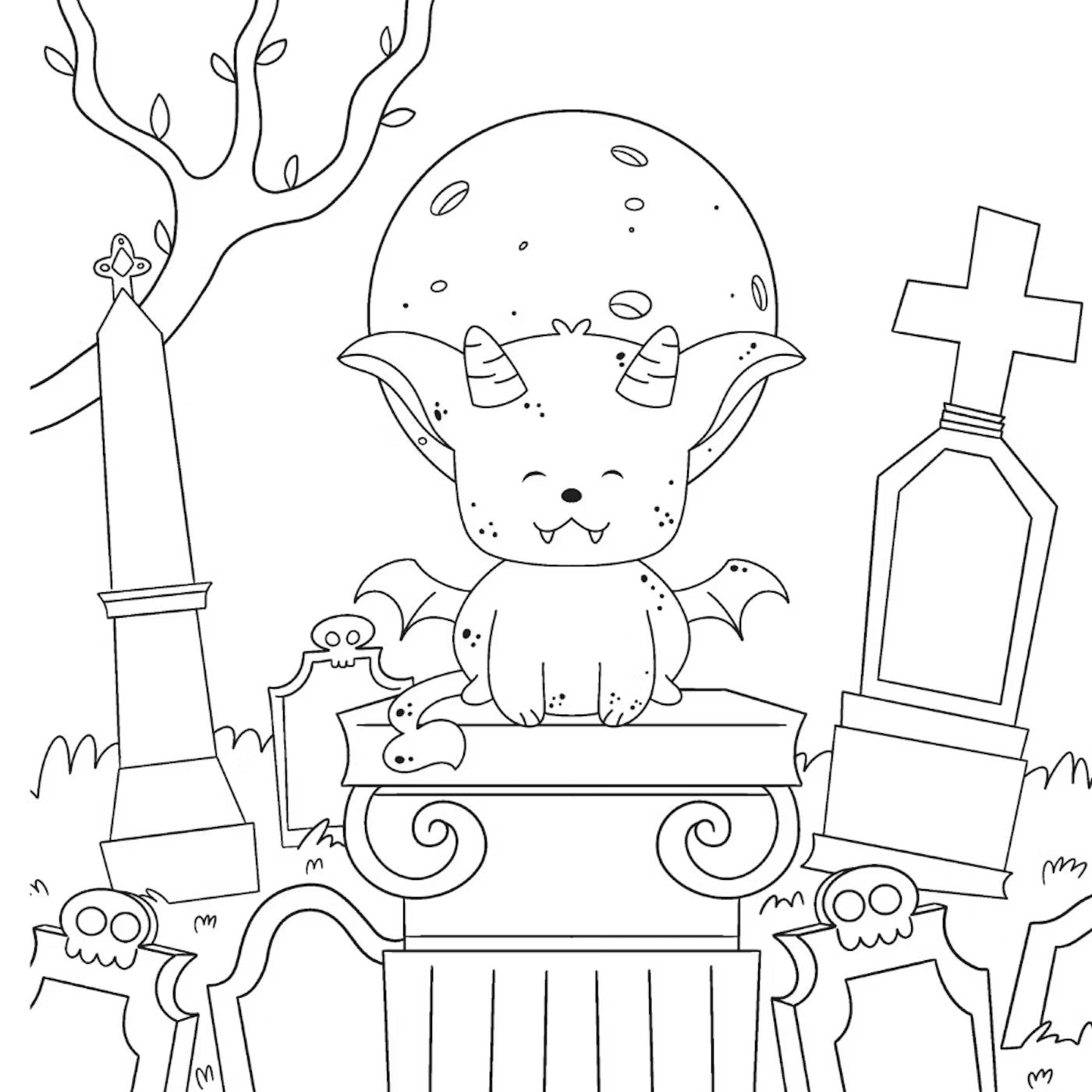 Creepy Cozy Gargoyles Coloring Book