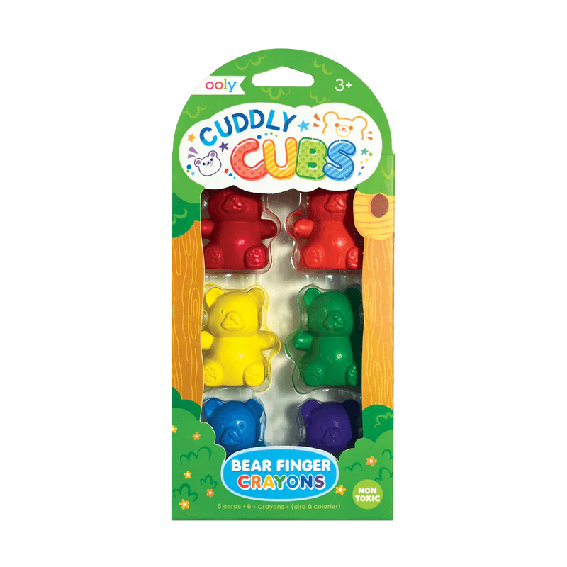 Cuddly Cubs 6 Teddy Bear Finger Crayons